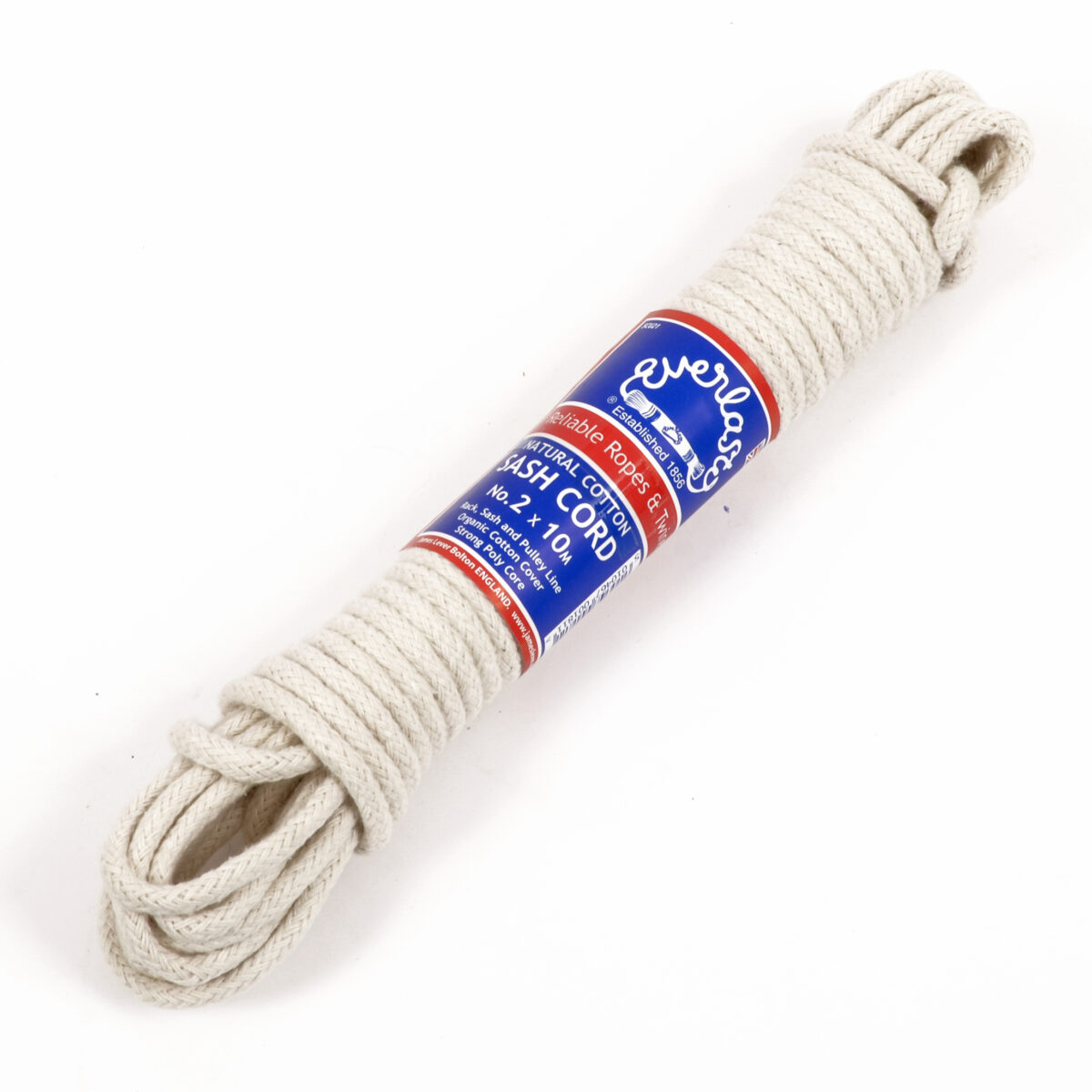 Everlasto Unwaxed Cotton Sash Cord 6mm X 50m